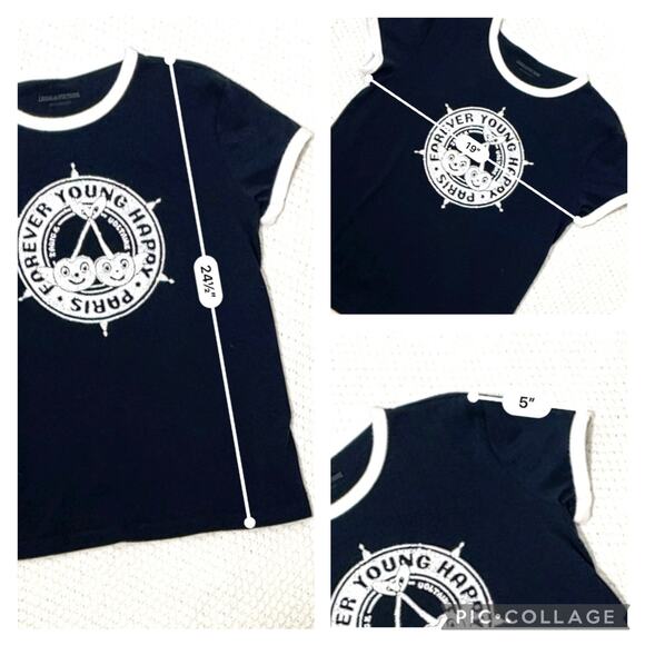 Zadig & Voltaire Walk Diamante Insignia T Shirt SZ L - Picture 8 of 9